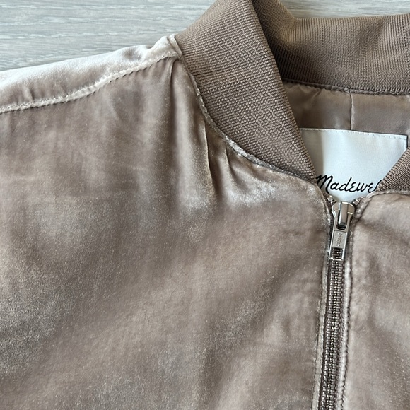 Madewell Velvet Bomber Jacket - Picture 2 of 4